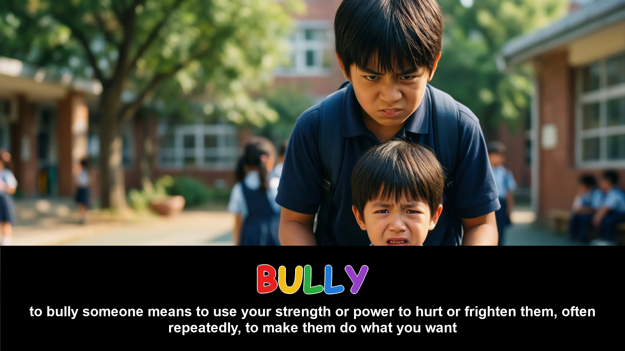 English Illustration for bully